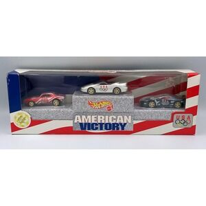 VTG Hot Wheels American Victory USA Olympic Camaro Car Set Limited Ed. 1996 NIB